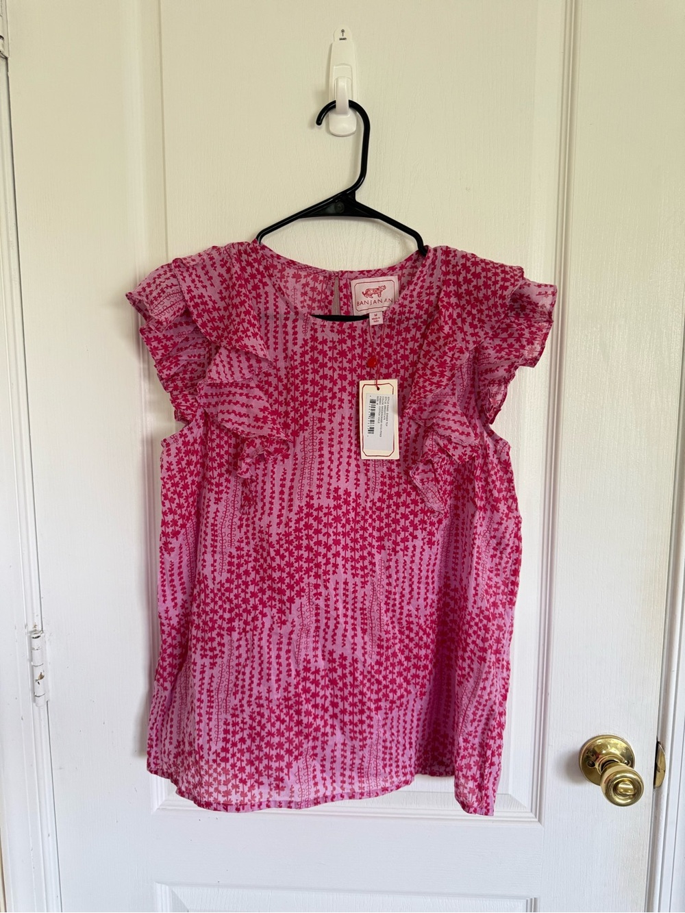 Banjanan NEW Ember Top in Maidengrass Vivid Pinks - Picture 2 of 6